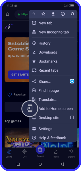 Jet4Bet Android Bildschirm 2